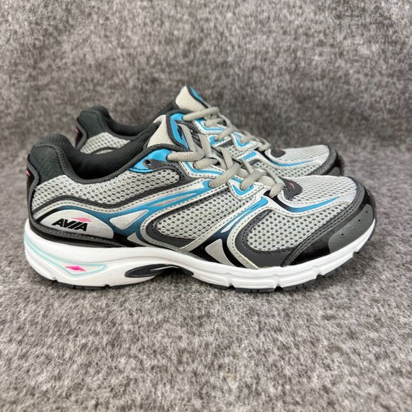 ✅Avia Womens Athletic Running Shoes Sz 8 Gray Mesh Lightweight Supportive Soles - Picture 1 of 11